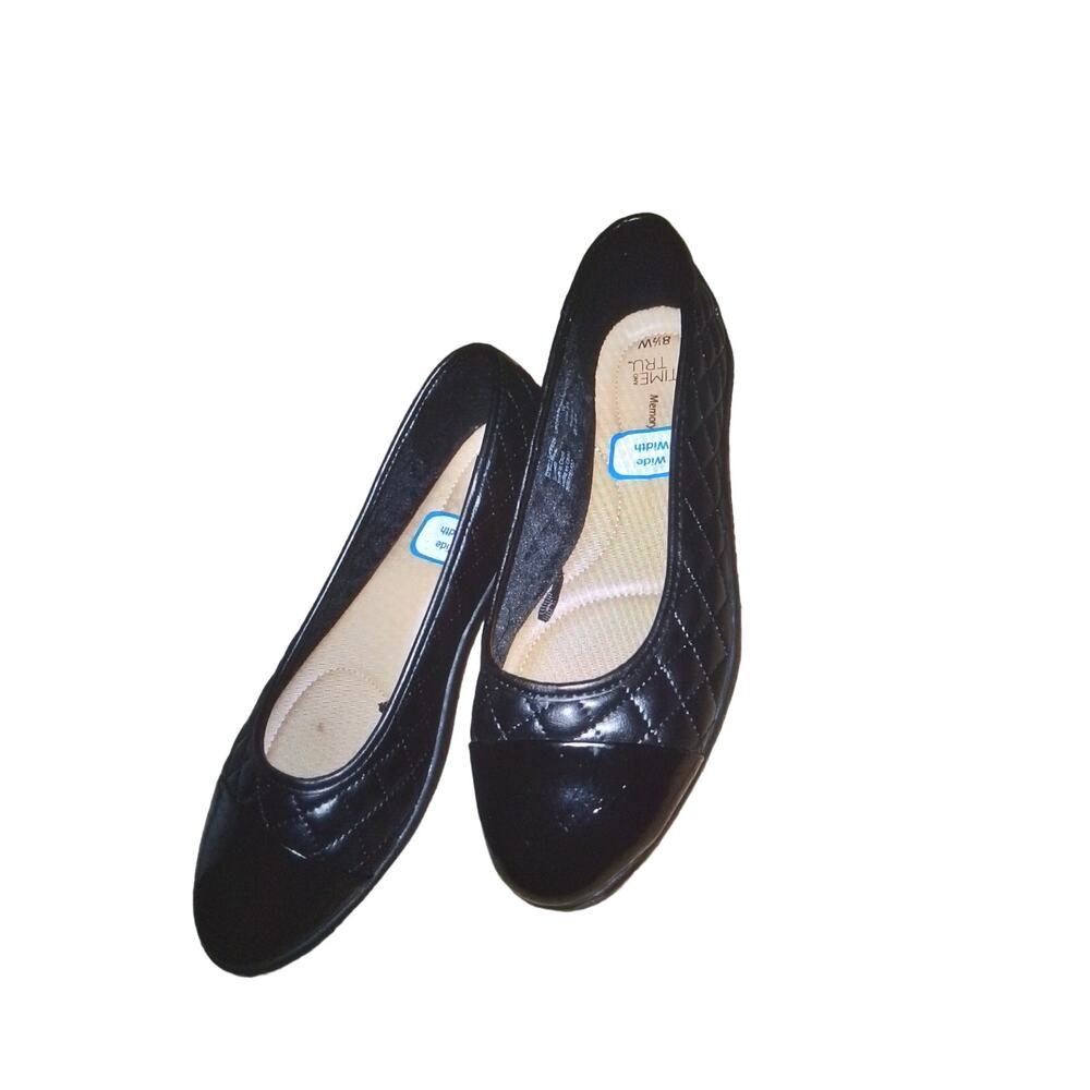 Women's cap toe quilted ballet flats